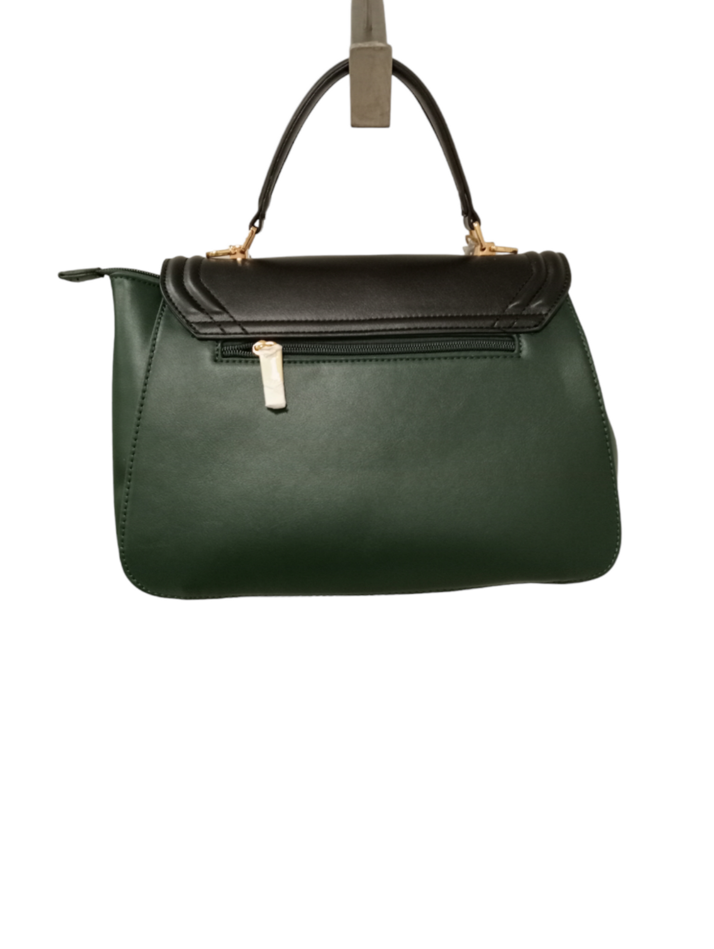 Borsa "bon ton" verde con catena